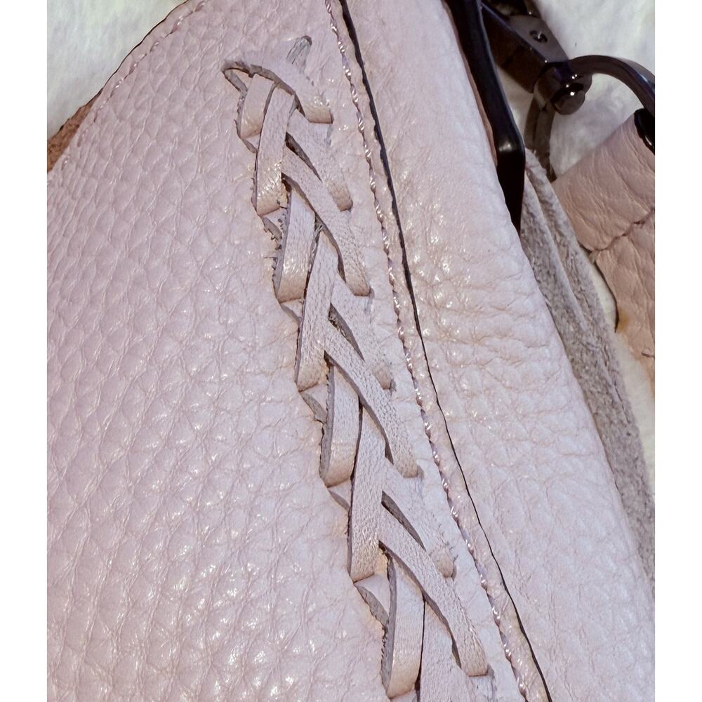Rebecca Minkoff Whipstitch Leather Shoulder Hobo Bag, Soft Blush - Picture 13 of 13